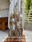 Hết hàng_Trầm hương cảnh trang trí khối lớn _ Trầm kiến chuẩn trầm tự nhiên vân mộc dáng độc đáo cao 60 cm thumb 2