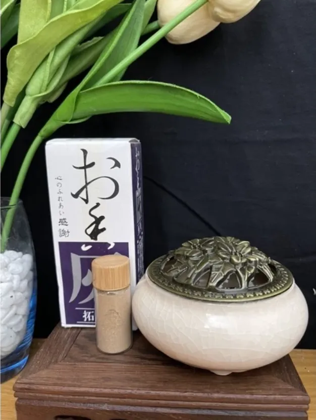  Tro trắng - Bột dẫn lửa xông đốt trầm bột, bột phong thủy, đồ thờ cúng, xông trầm hương