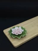 Lư xông đốt nụ trầm nhang khoan vân rạn có bông lót chống cháy thumb 7