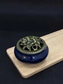 Lư xông đốt nụ trầm nhang khoan vân rạn có bông lót chống cháy thumb 6