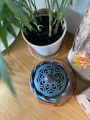 Lư xông đỉnh đốt nhang nụ nhang khoan Trầm hương Hoa sen xanh cao cấp (rộng 10.5 cm) thumb 9