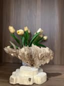 Hết hàng_Trầm hương cảnh phong thuỷ - CÁ CHÉP - Trầm hương mộc tự nhiên - dáng ghép cá chép ngang 32 cm Mộc Trầm Agarwood thumb 6